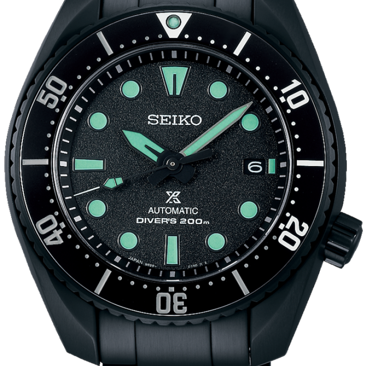 Seiko Watch Prospex Black Series Night Vision Sumo Diver Limited Edition