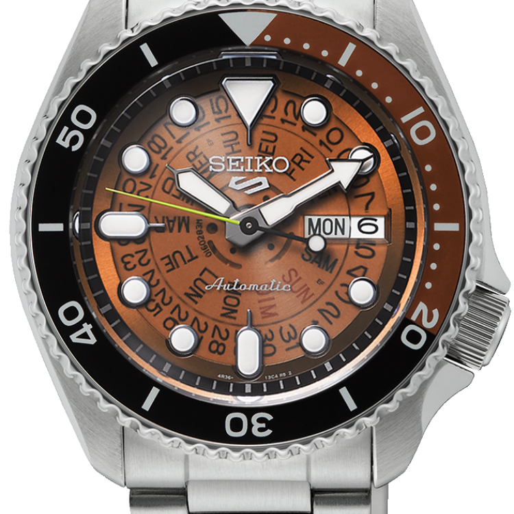Seiko Watch 5 Sports Skeleton Dial