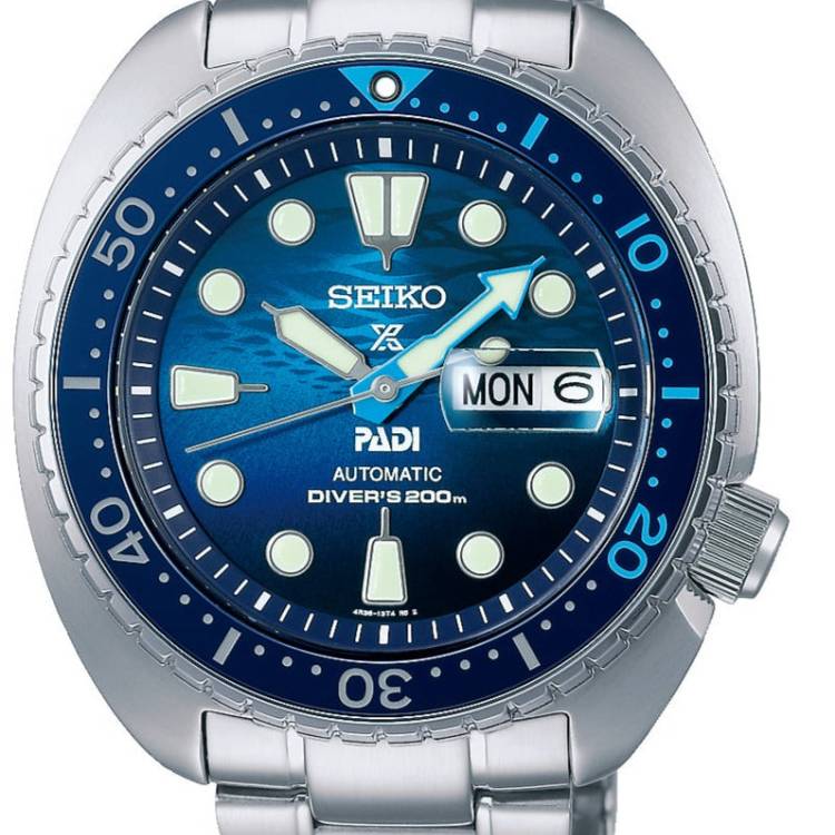 Seiko Watch Prospex Great Blue King Turtle PADI