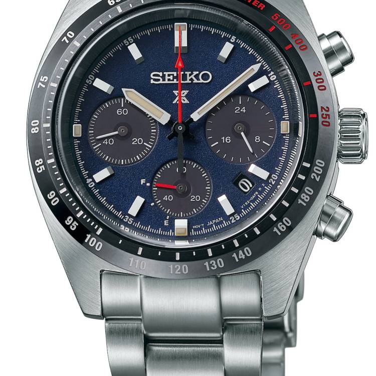 Seiko Watch Prospex Speedtimer Chronograph Solar 1969 Recreation - Blue