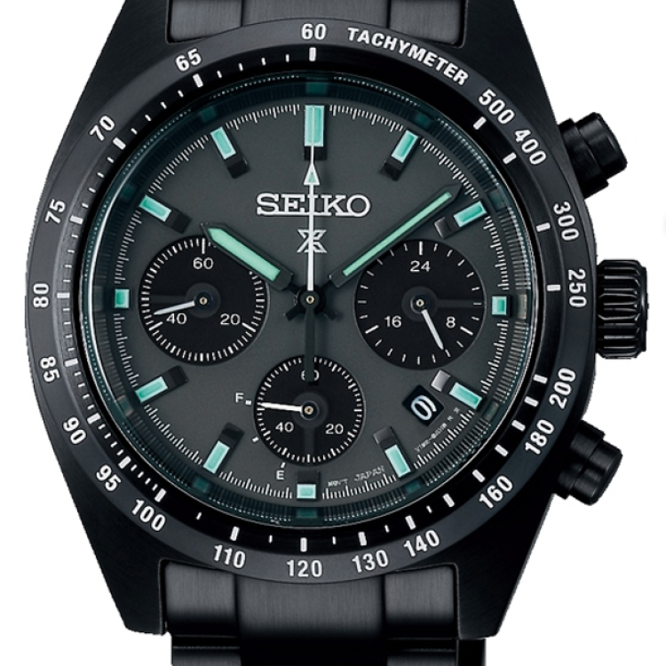 Seiko Watch Prospex SpeedTimer Solar Chronograph - Black