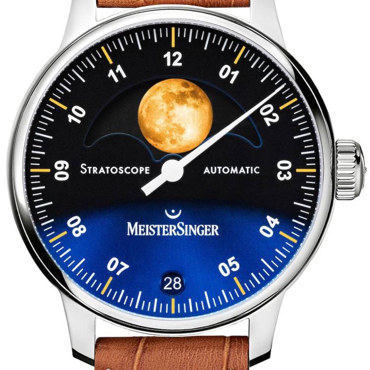 MeisterSinger Watch Stratoscope Golden Moon