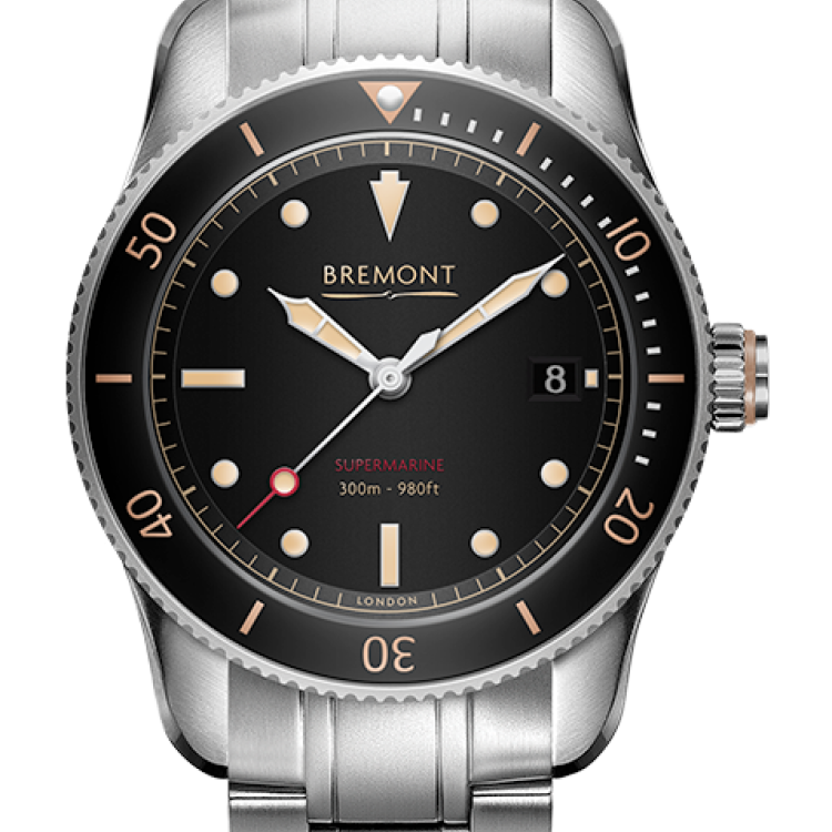 Bremont Watch Supermarine S301 Black Bracelet