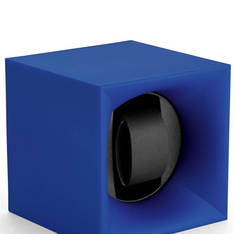 Swiss Kubik Watch Winder Single Startbox Blue Soft Touch - Blue