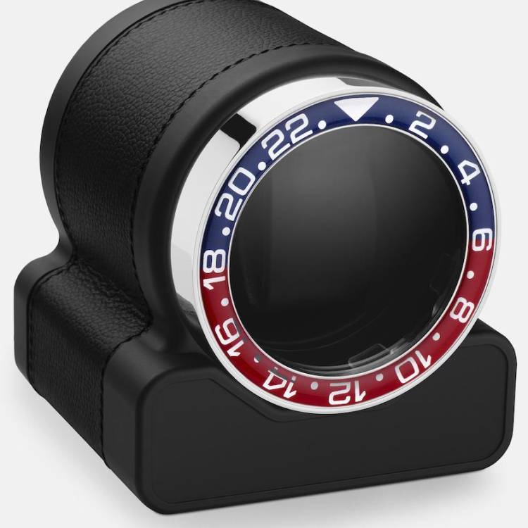 Scatola del Tempo Watch Winder Rotor One Black Pepsi Bezel - Black
