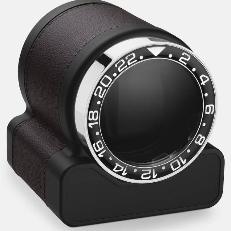 Scatola del Tempo Watch Winder Rotor One Chocolate Black Bezel - Black