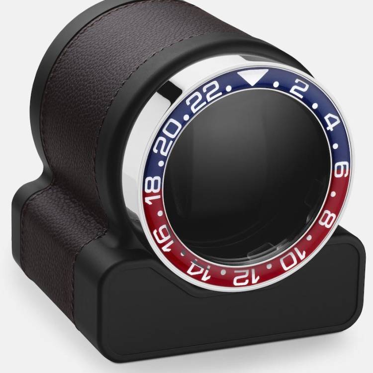 Scatola del Tempo Watch Winder Rotor One Chocolate Pepsi Bezel - Black