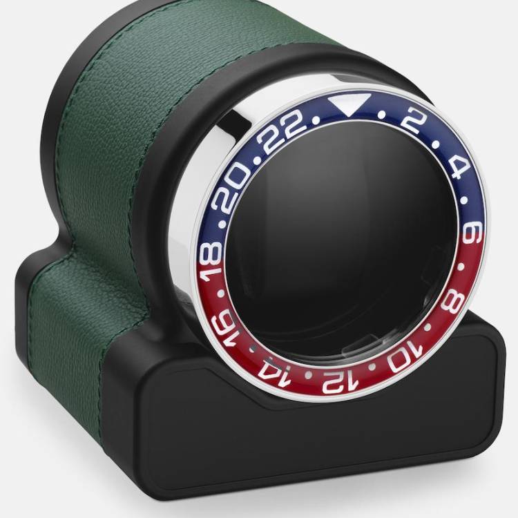 Scatola del Tempo Watch Winder Rotor One Green Pepsi Bezel - Black