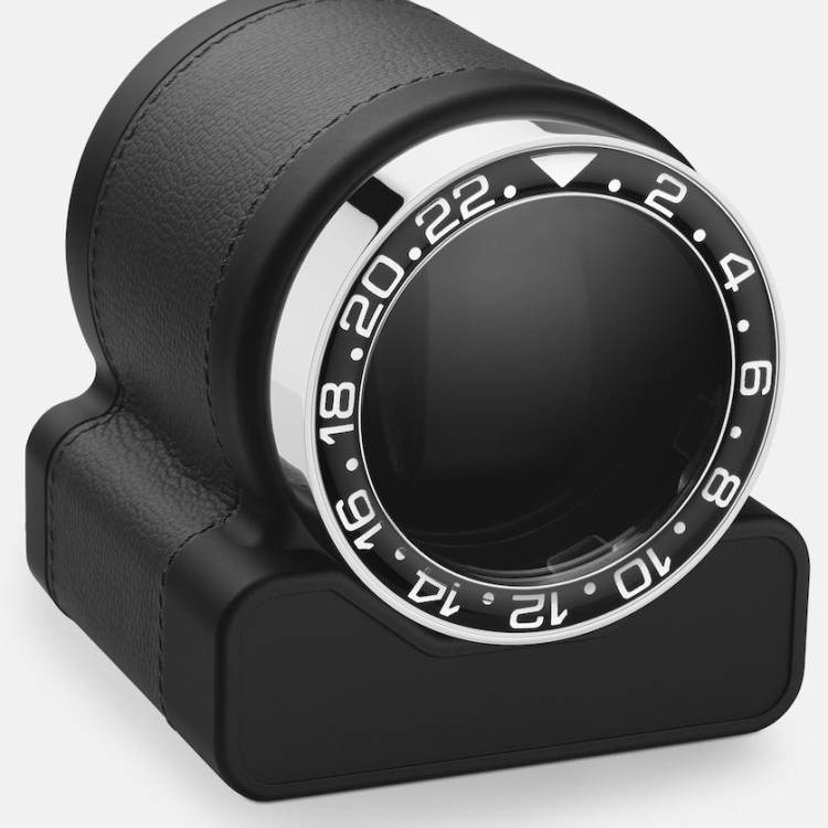 Scatola del Tempo Watch Winder Rotor One Grey Black Bezel - Black