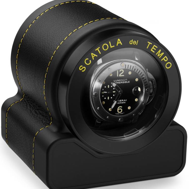 Scatola del Tempo Watch Winder Rotor One Racing Yellow Black