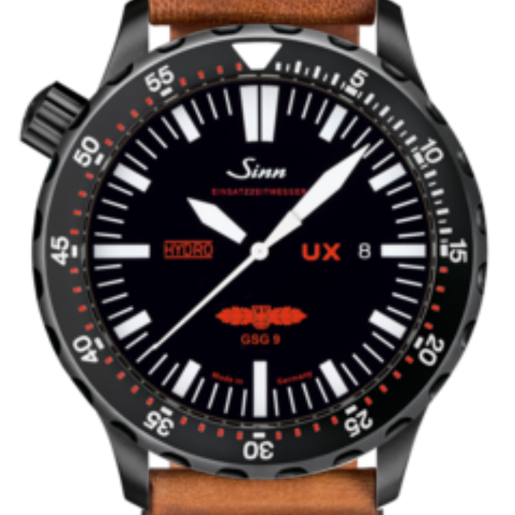 Sinn Watch UX S GSG 9 EZM 2B Vintage Cowhide Brown - Black