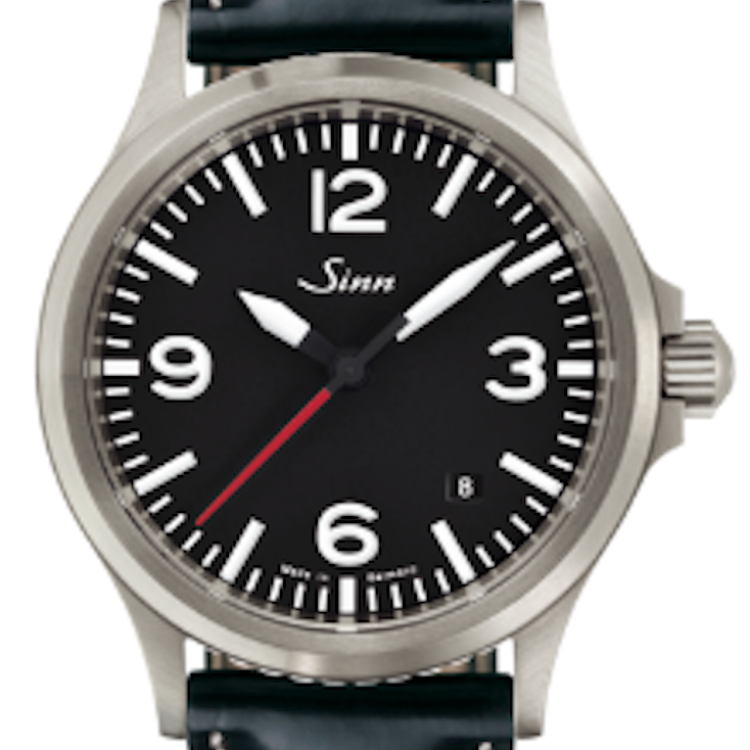Sinn Watch 556 A RS Black Cowhide Leather