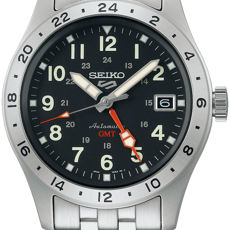 Seiko Watch 5 Sports Field Deploy Mechanical GMT