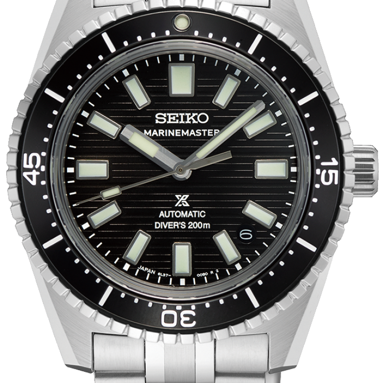 Seiko Watch Prospex Black Dark Water Marinemaster 1965 Reinterpretation Diver
