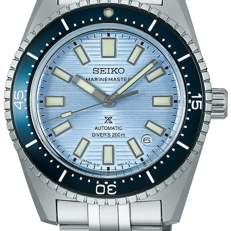 Seiko Watch Prospex Clearwater Blue Marinemaster 1965 Reinterpretation Diver