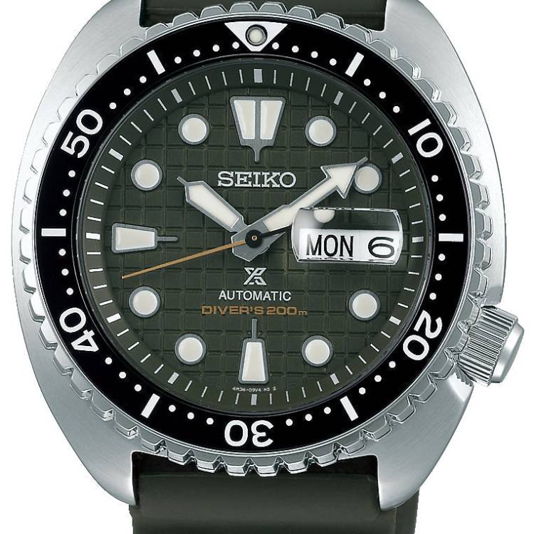 Seiko Watch Prospex Khaki Turtle - Green