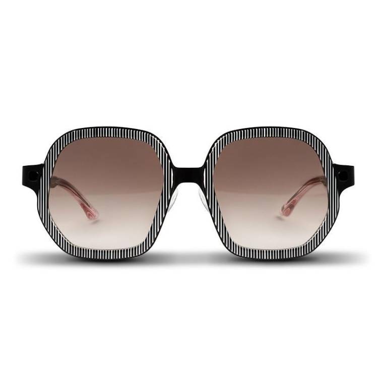 SevenFriday Sunglasses Upper Bridge Zebra - black