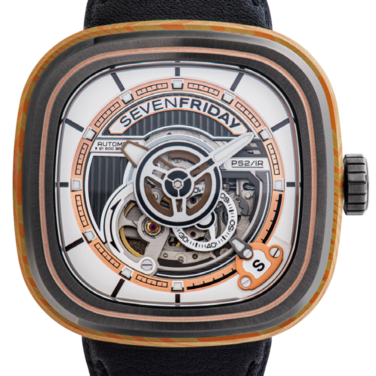 SevenFriday Watch PS2/02 Cuxedo - White