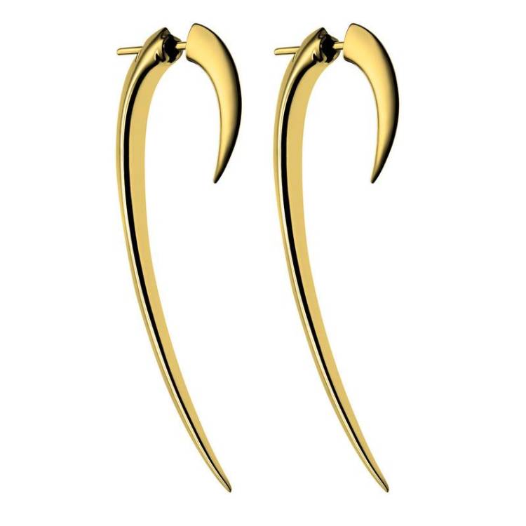 Shaun Leane Hook 18ct Yellow Gold Plated Sterling Silver Size 2 Earrings - Yellow Gold