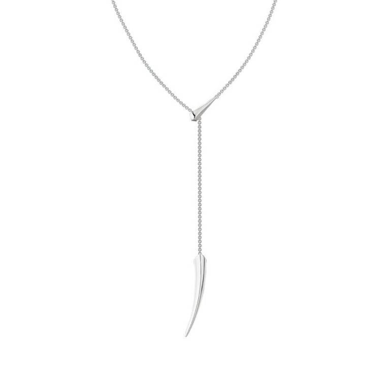 Shaun Leane Sabre Deco Sterling Silver Small Drop Necklace - Silver