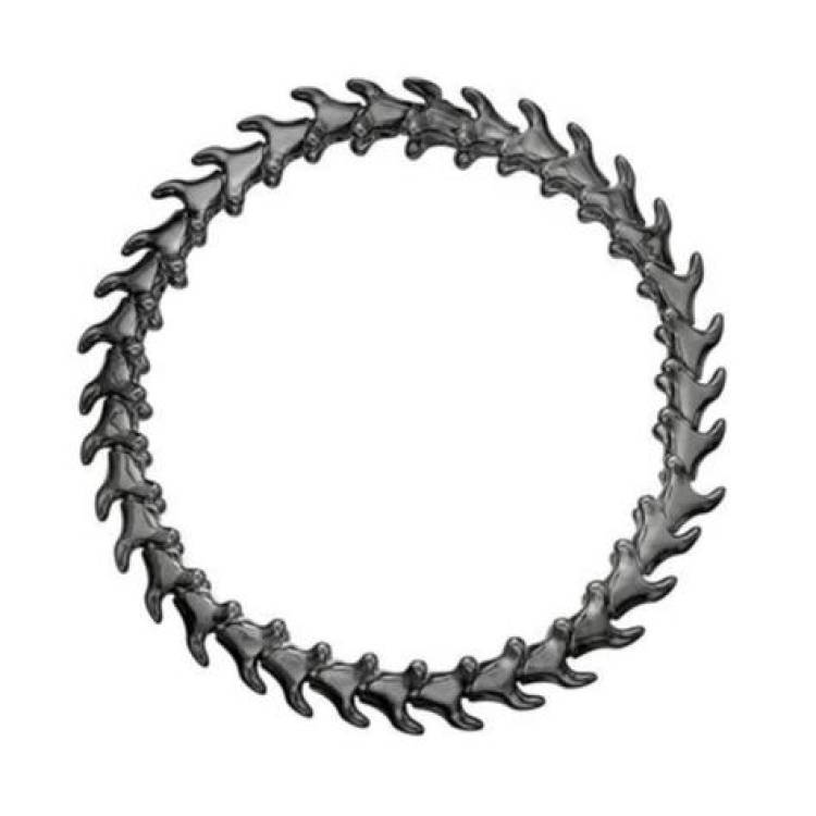 Shaun Leane Serpent Trace Sterling Silver Black Rhodium Slim Bracelet - S