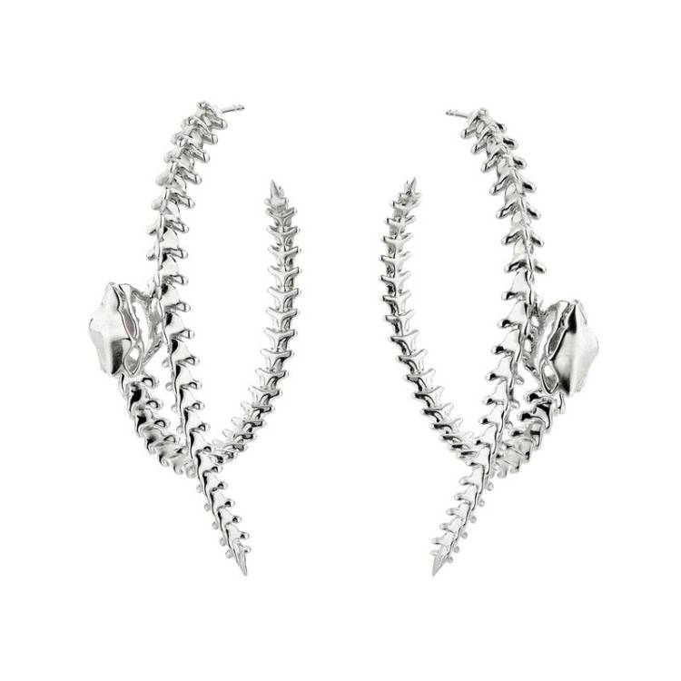 Shaun Leane Serpent Trace Sterling Silver Hoop Earrings