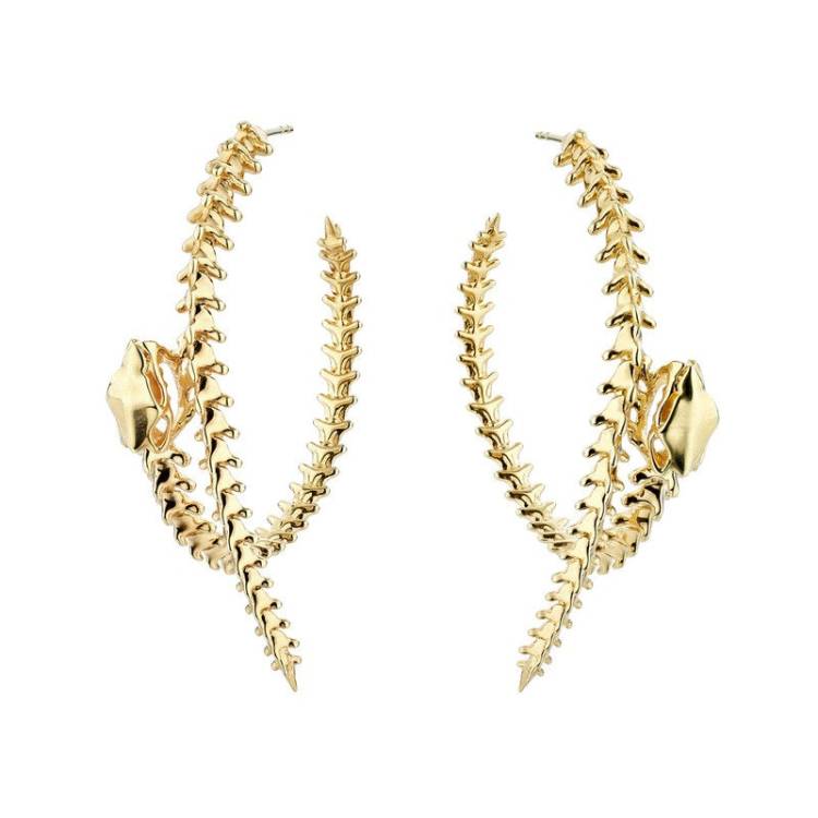 Shaun Leane Serpent Trace 18ct Yellow Gold Plated Sterling Silver Hoop Earrings