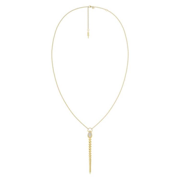 Shaun Leane Serpent Trace 18ct Yellow Gold Plated Sterling Silver Diamond Drop Pendant