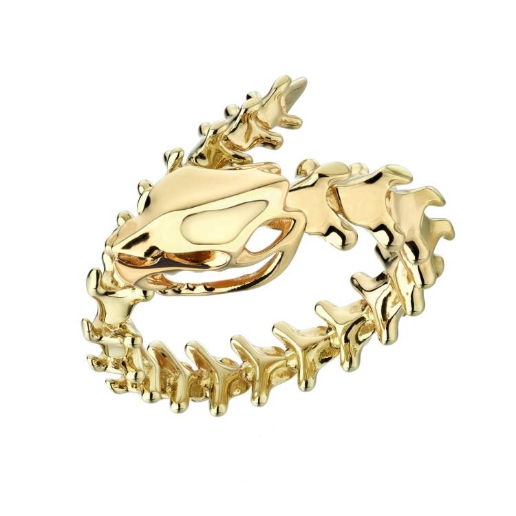 Shaun Leane Serpent Trace 18ct Yellow Gold Plated Sterling Silver Wrap Ring - P