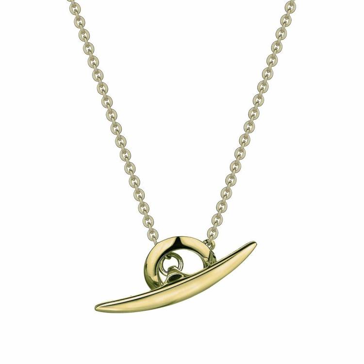 Shaun Leane Arc 18ct Gold Plated Sterling Silver T-Bar Necklace - Silver