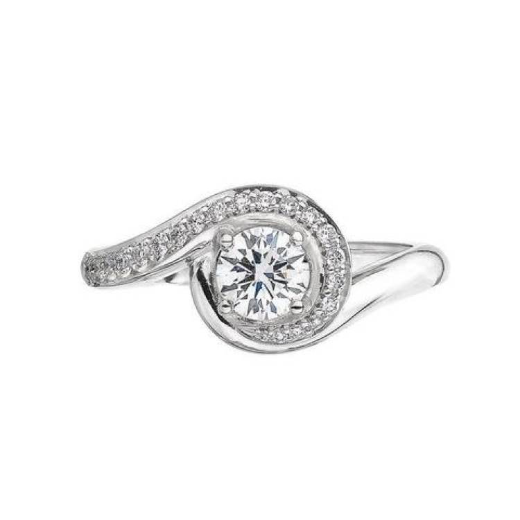 Shaun Leane Entwined 18ct White Gold 0.63ct Diamond Engagement Ring - J