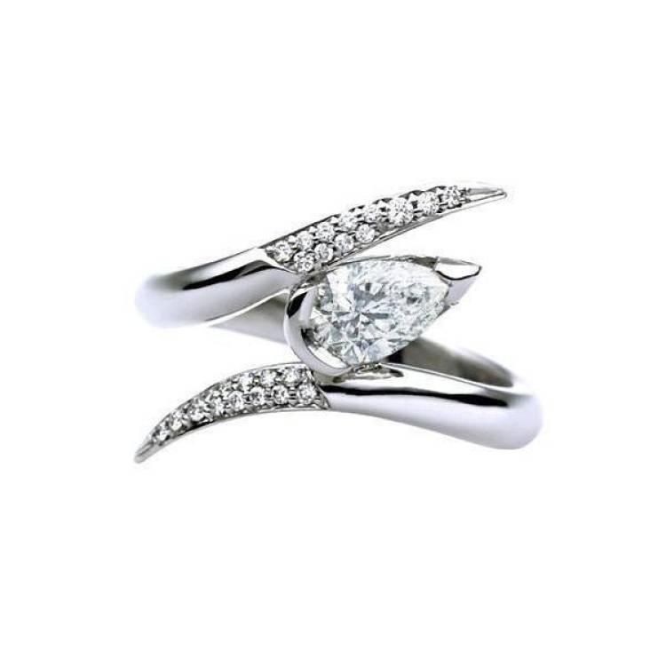 Shaun Leane Entwined 18ct White Gold 0.64ct Diamond Ariana Engagement Ring - J