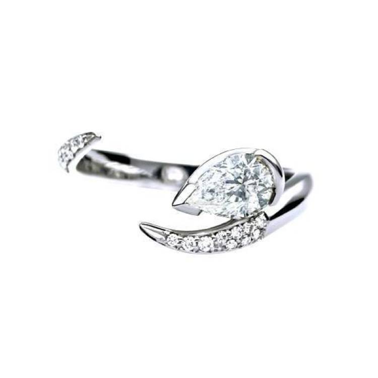 Shaun Leane Entwined 18ct White Gold 0.84ct Diamond Ariana Eternity Ring - M