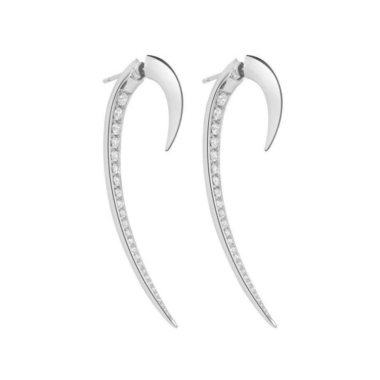 Shaun Leane Hook 18ct White Gold 1.50ct Diamond Large Earrings - White Gold