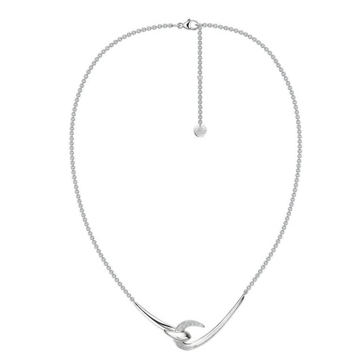 Shaun Leane Hook Sterling Silver Diamond Necklace - Silver