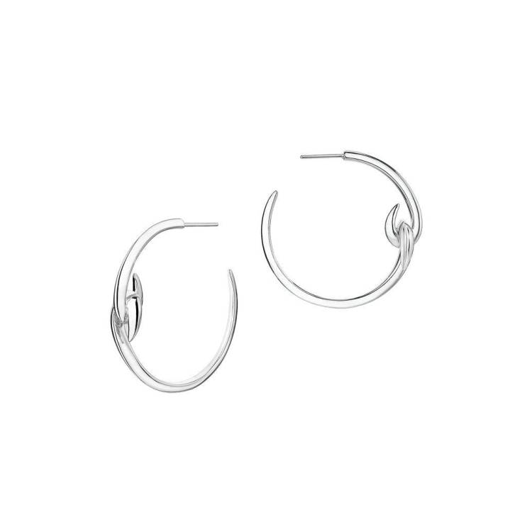 Shaun Leane Hook Sterling Silver Hoop Earrings - Silver