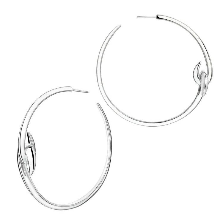 Shaun Leane Hook Sterling Silver Large Hoop Earrings - Silver