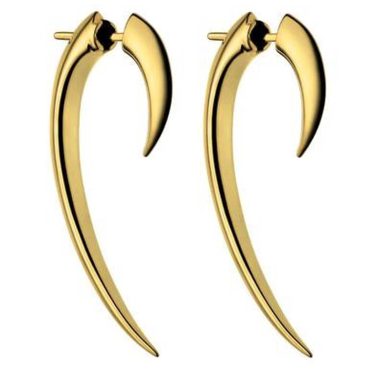 Shaun Leane Hook 18ct Yellow Gold Plated Sterling Silver Size 1 Earrings - Yellow Gold