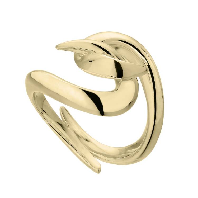 Shaun Leane Hook 18ct Yellow Gold Plated Sterling Silver Ring - P