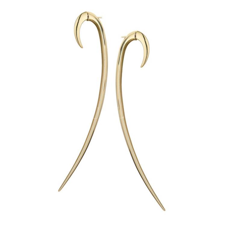 Shaun Leane Hook 18ct Yellow Gold Plated Sterling Silver Size 4 Earrings - Yellow Gold