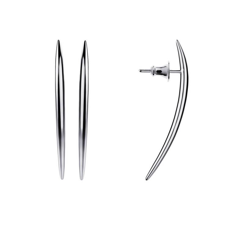 Shaun Leane Quill Sterling Silver Long Stud Earrings - Silver
