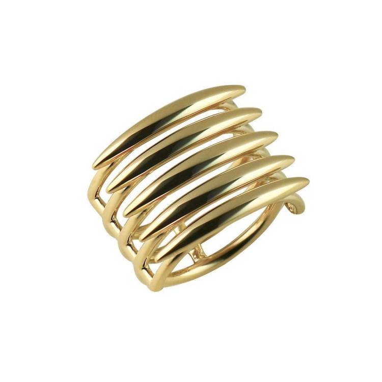 Shaun Leane Quill 18ct Yellow Gold Plated Sterling Silver Ring - O