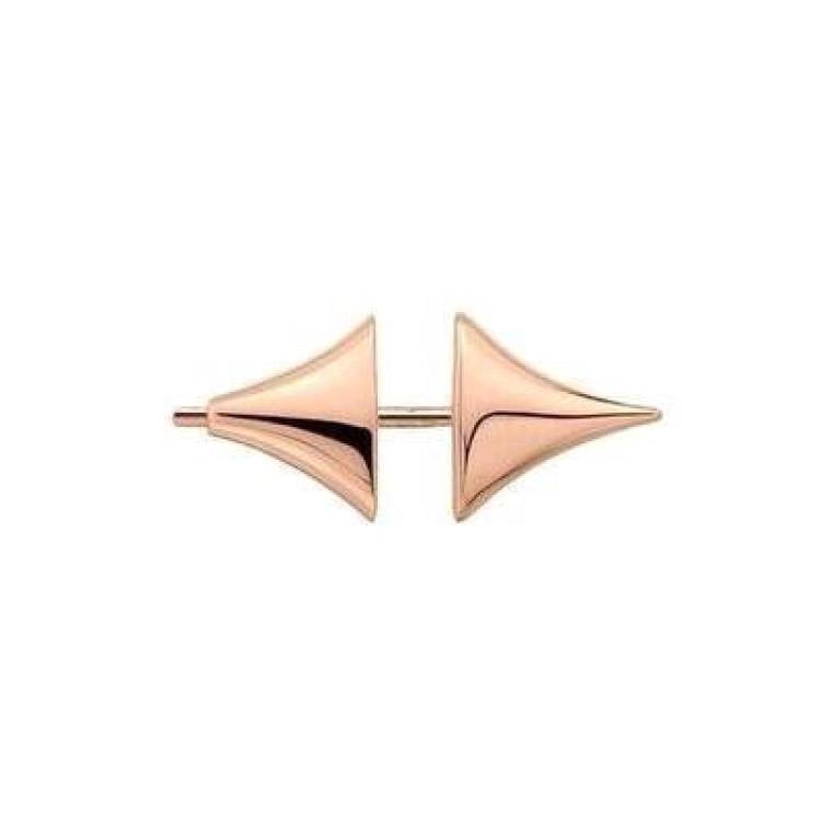 Shaun Leane Rose Thorn Single 18ct Rose Gold Plated Sterling Silver Medium Bar Earring D - Rose Gold