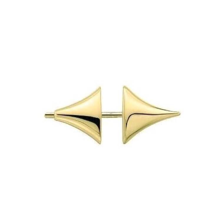 Shaun Leane Rose Thorn Single 18ct Yellow Gold Plated Sterling Silver Medium Bar Earring - Yellow Gold
