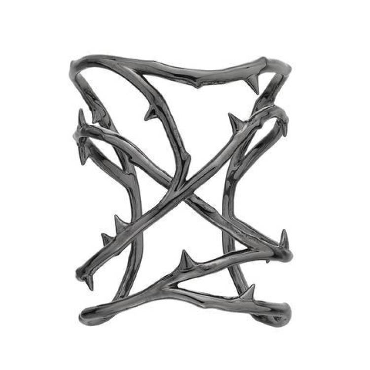 Shaun Leane Rose Thorn Sterling Silver Black Rhodium Cuff