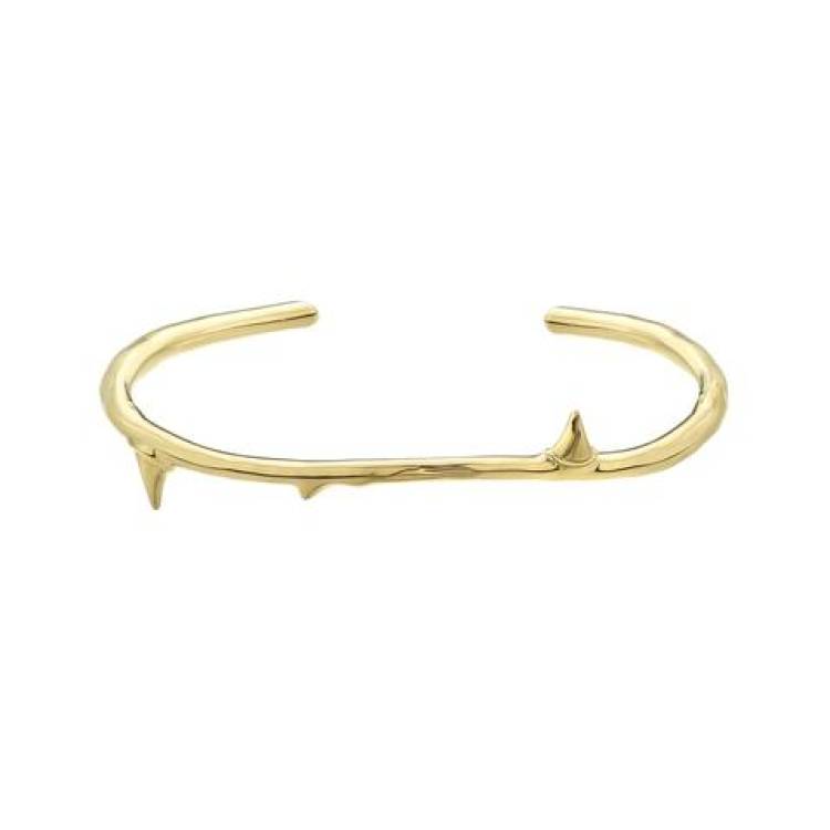 Shaun Leane Rose Thorn 18ct Yellow Gold Plated Sterling Silver Bangle