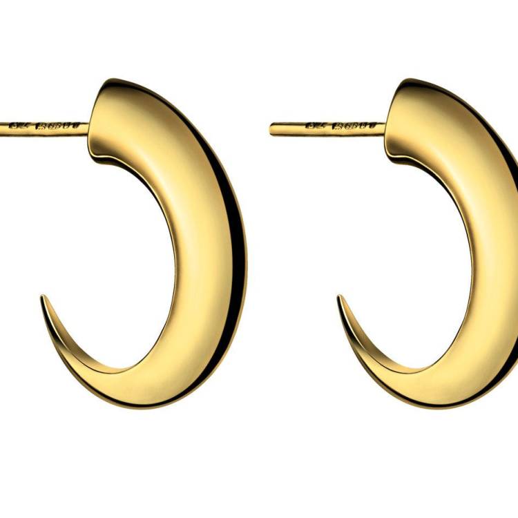 Shaun Leane Sabre 18ct Yellow Gold Plated Sterling Silver Medium Cat Claw Hoop Earrings - Yellow Gold