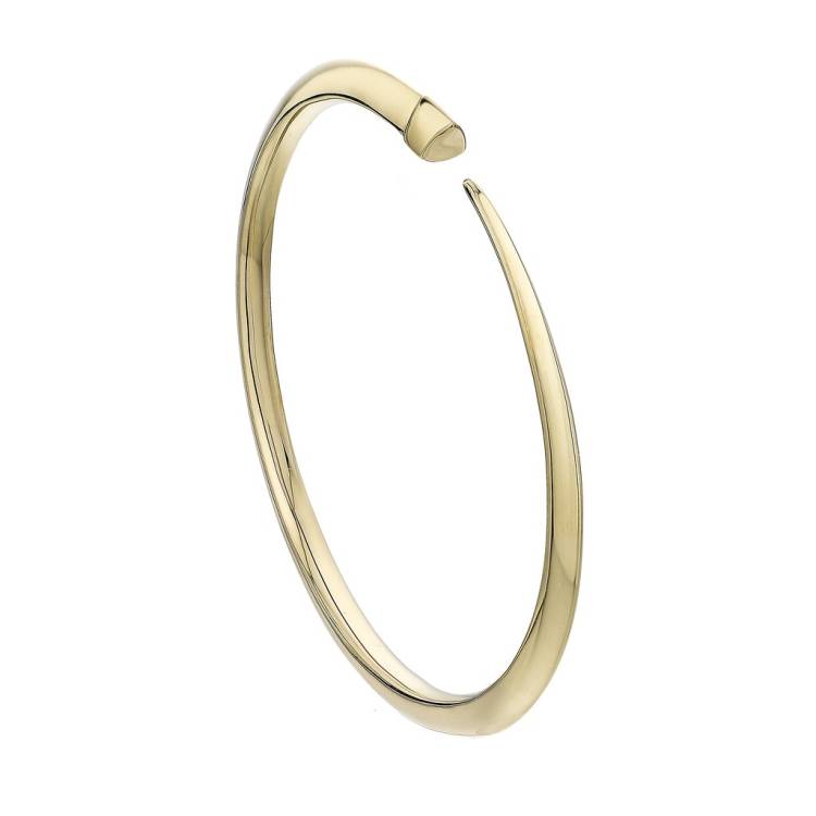 Shaun Leane Sabre 18ct Yellow Gold Plated Sterling Silver Slim Tusk Bangle - Yellow Gold