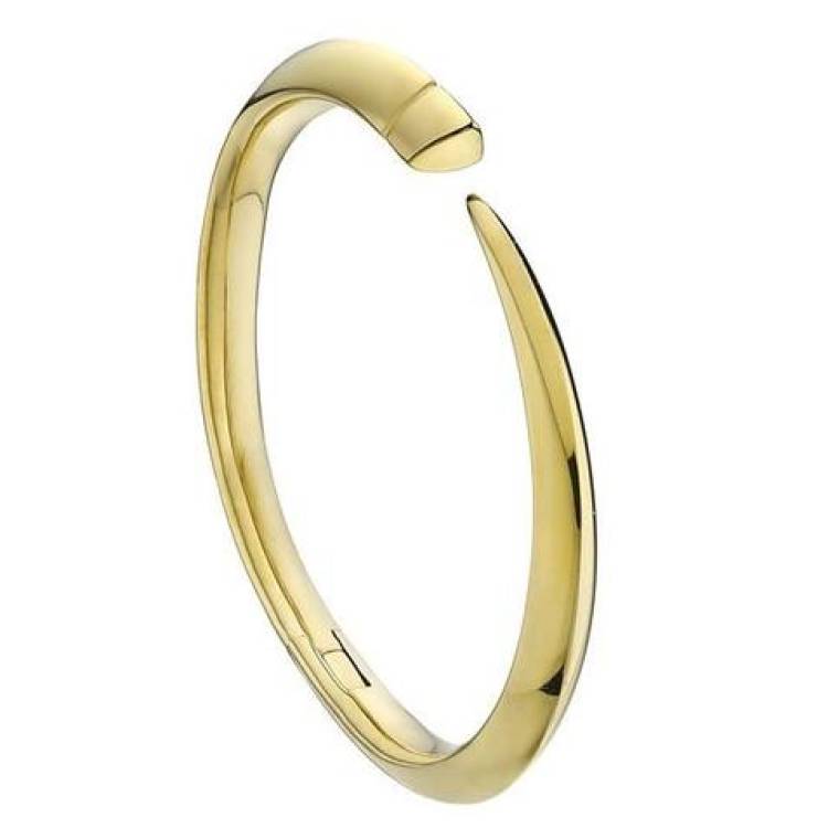 Shaun Leane Sabre 18ct Yellow Gold Plated Sterling Silver Tusk Bangle - L