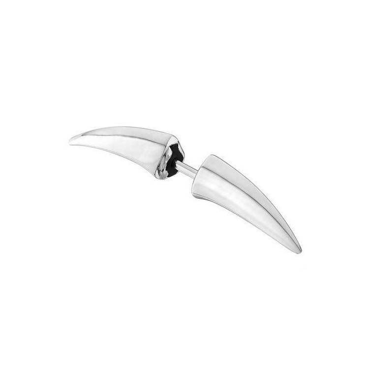 Shaun Leane Single Sterling Silver Small Stud Arc Earring - Silver